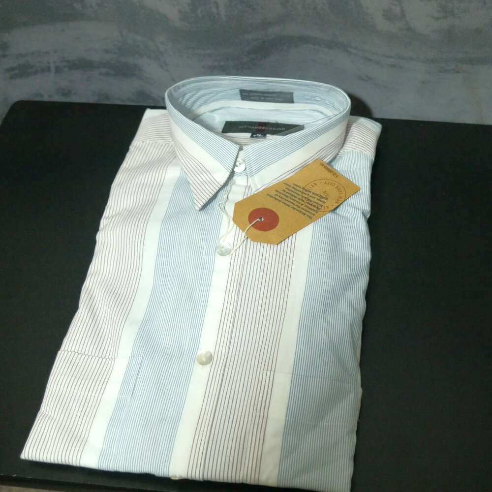 Alexander Julian Long Sleeve Button Down Shirt Medium 15-15 1/2